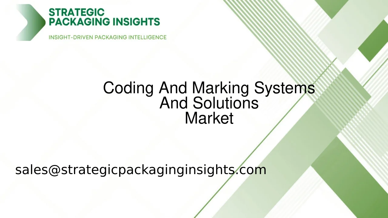 Coding And Marking Systems And Solutions Market Size, Future Growth and Forecast 2033