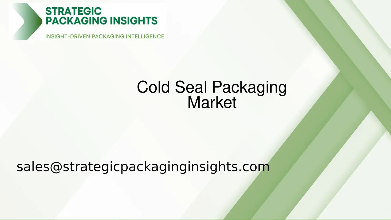 Cold Seal Packaging Market Size, Future Growth and Forecast 2033