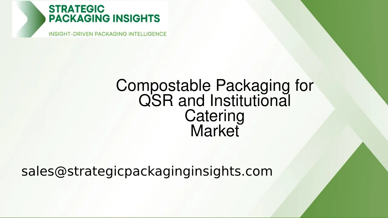 Compostable Packaging for QSR and Institutional Catering Market Size, Future Growth and Forecast 2033