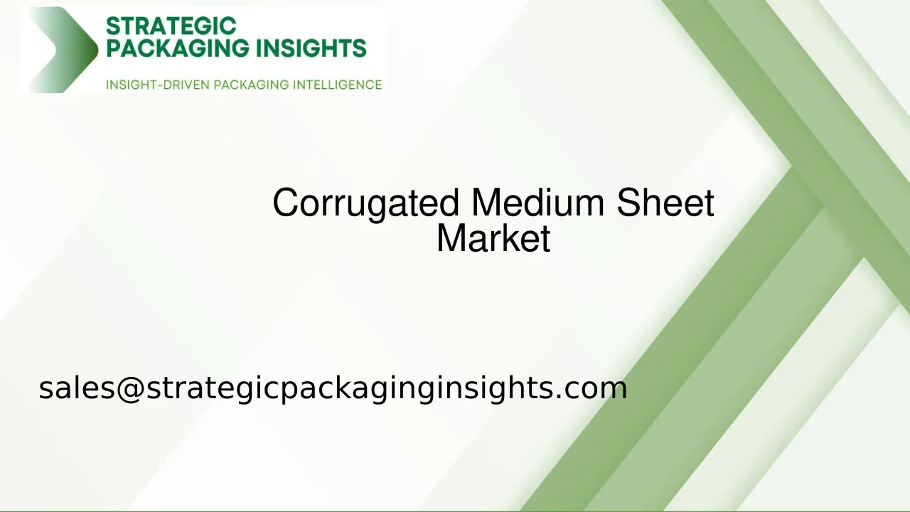 Corrugated Medium Sheet Market Size, Future Growth and Forecast 2033