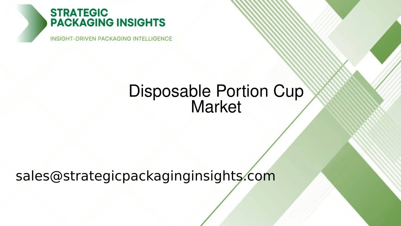 Disposable Portion Cup Market Size, Future Growth and Forecast 2033