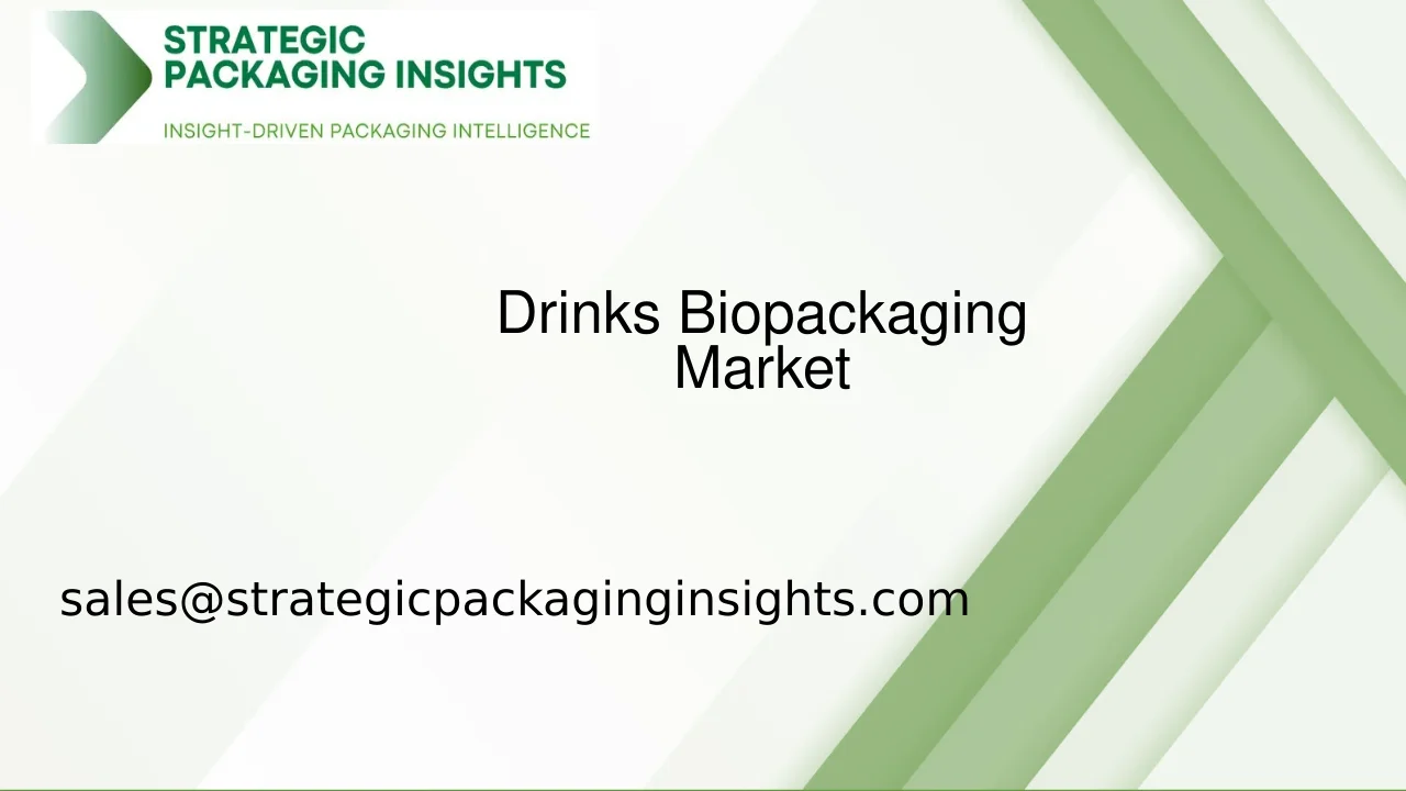 Drinks Biopackaging Market Size, Future Growth and Forecast 2033