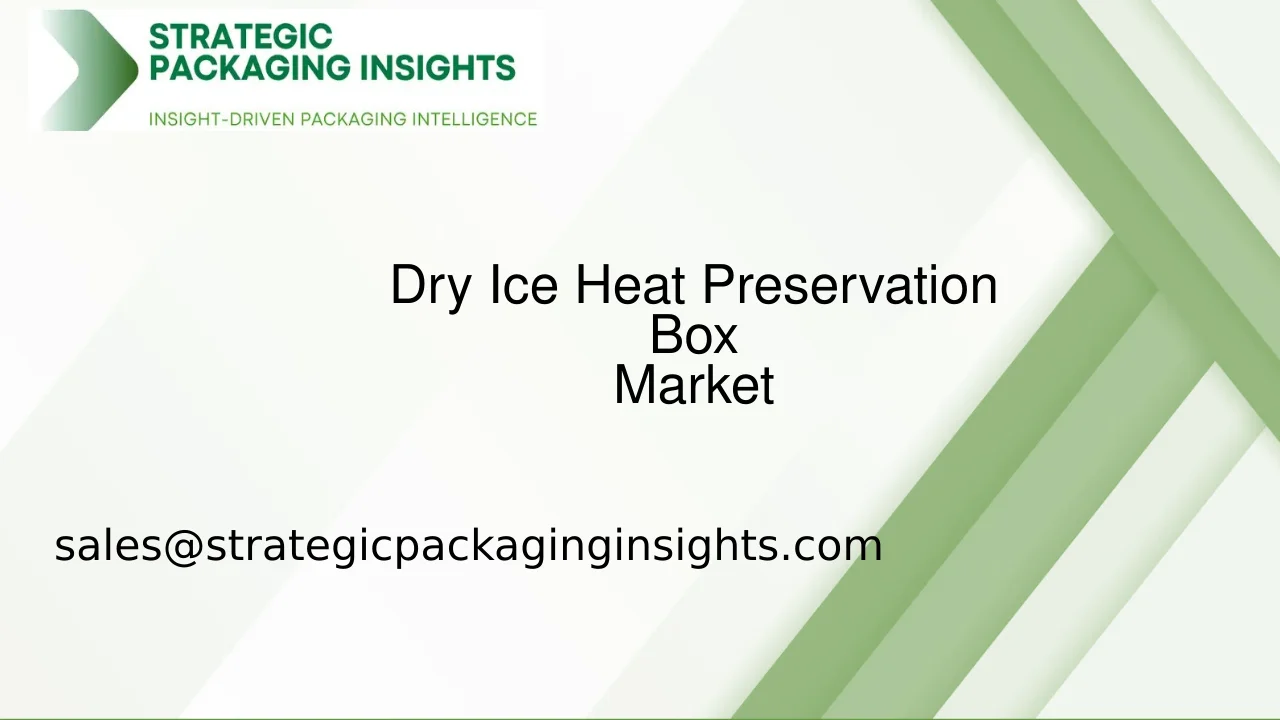 Dry Ice Heat Preservation Box Market Size, Future Growth and Forecast 2033