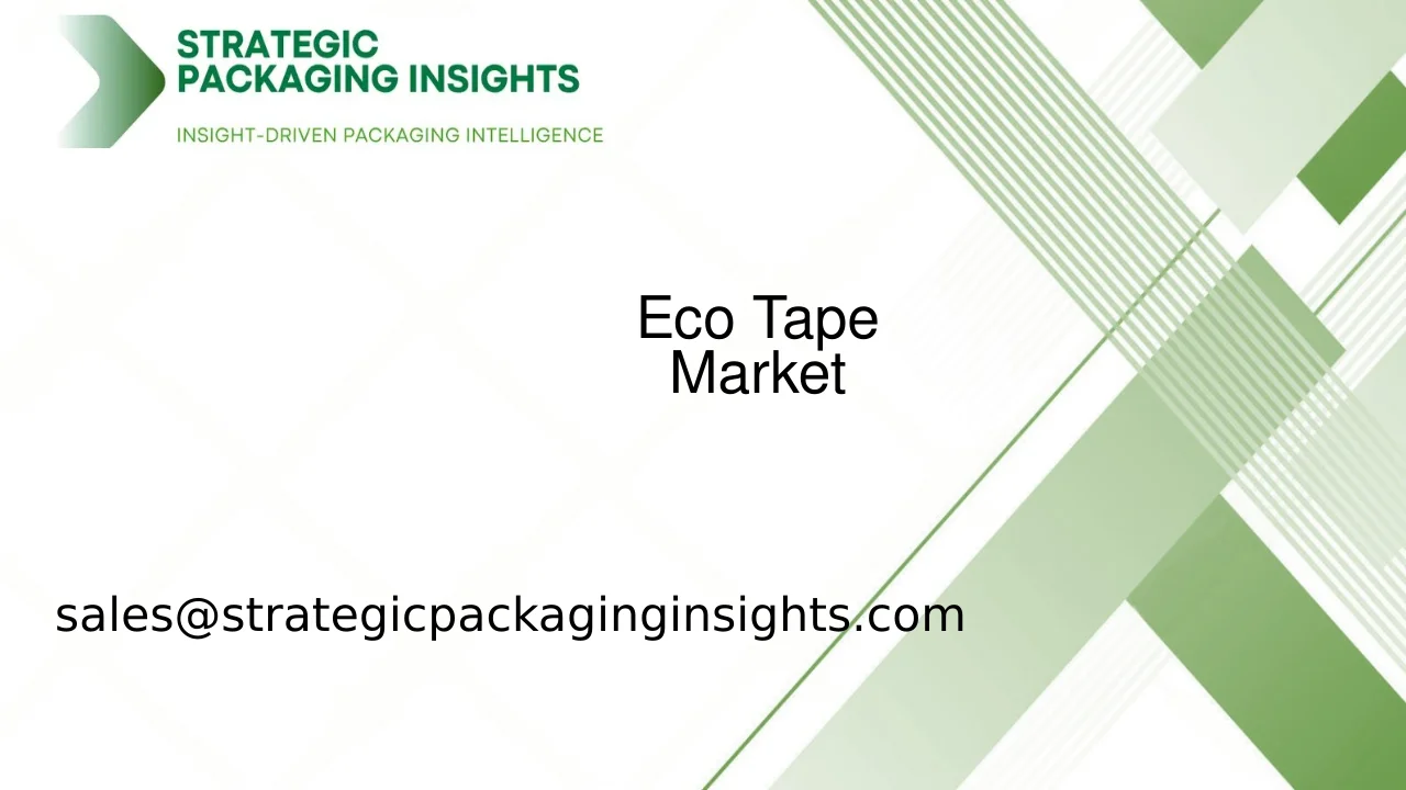 Eco Tape Market Size, Future Growth and Forecast 2033