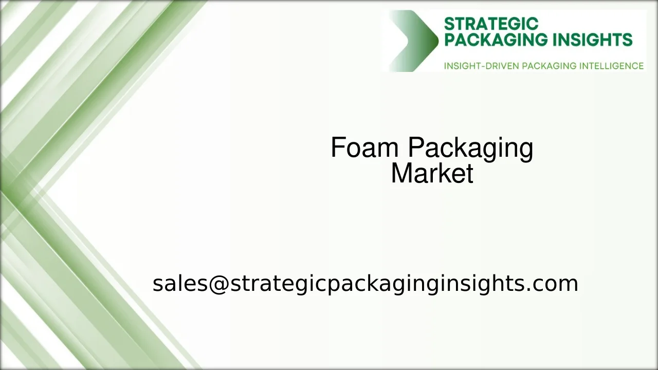 Foam Packaging Market Size, Future Growth and Forecast 2034