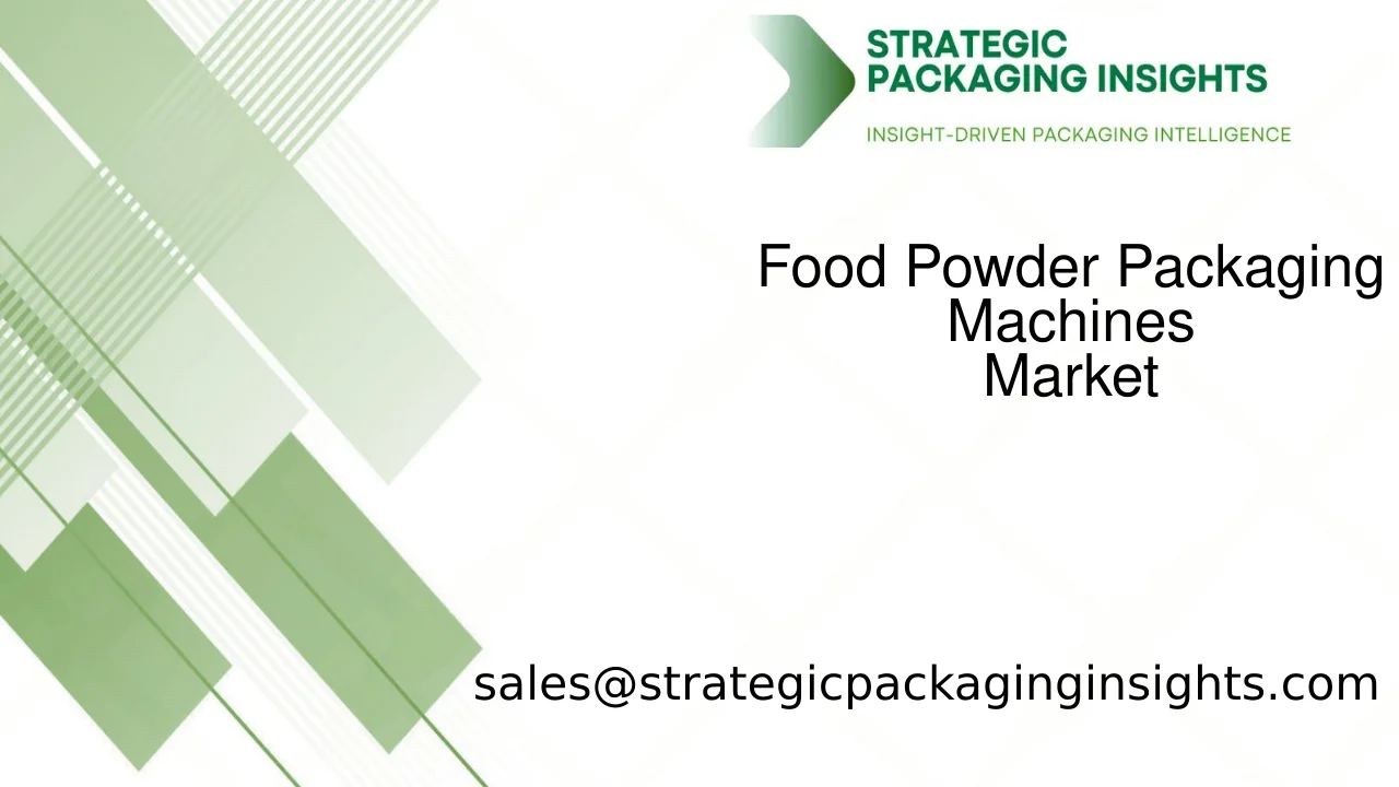 Food Powder Packaging Machines Market Size, Future Growth and Forecast 2033