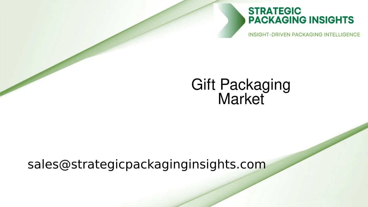 Gift Packaging Market Size, Future Growth and Forecast 2033