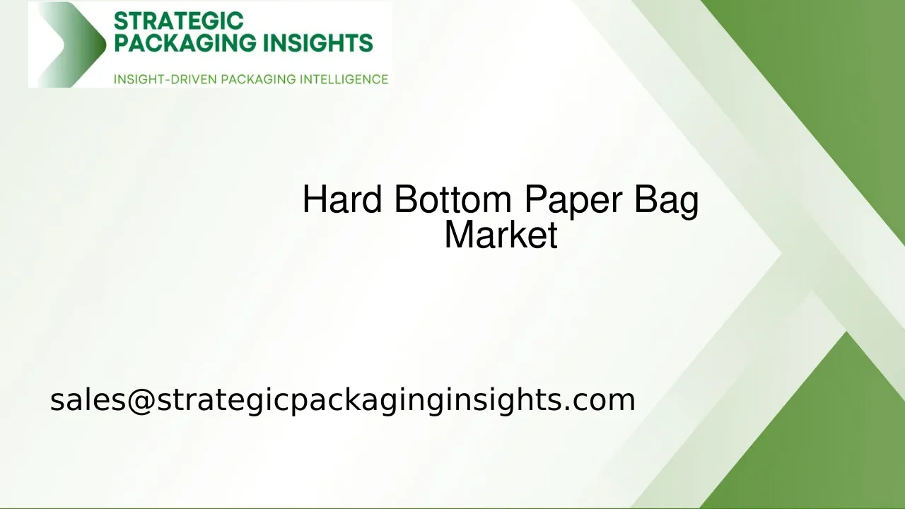 Hard Bottom Paper Bag Market Size, Future Growth and Forecast 2033