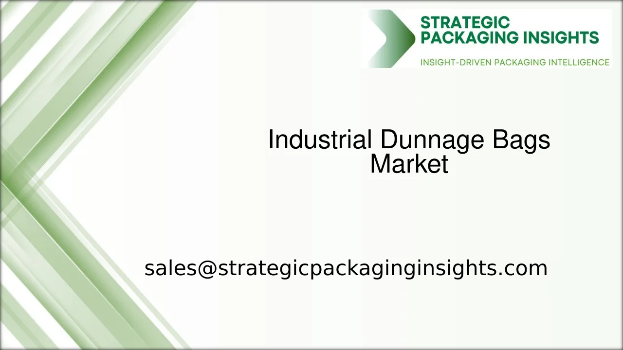 Industrial Dunnage Bags Market Size, Future Growth and Forecast 2033