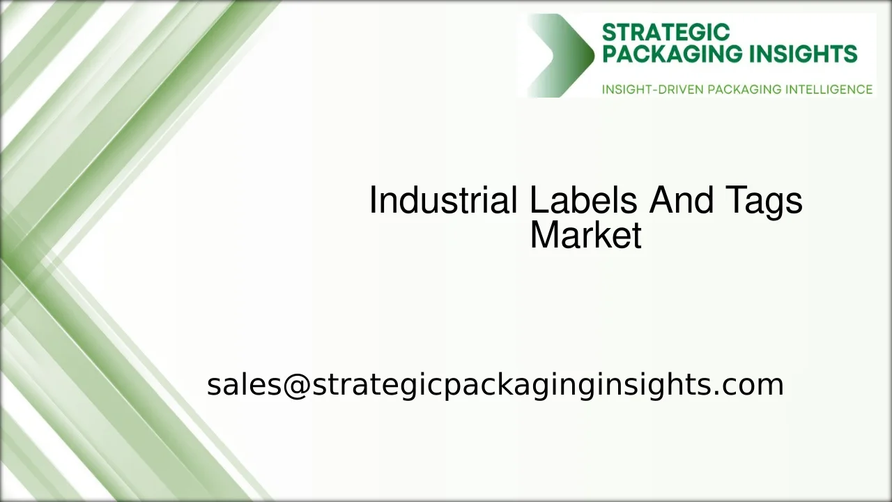 Industrial Labels And Tags Market Size, Future Growth and Forecast 2033
