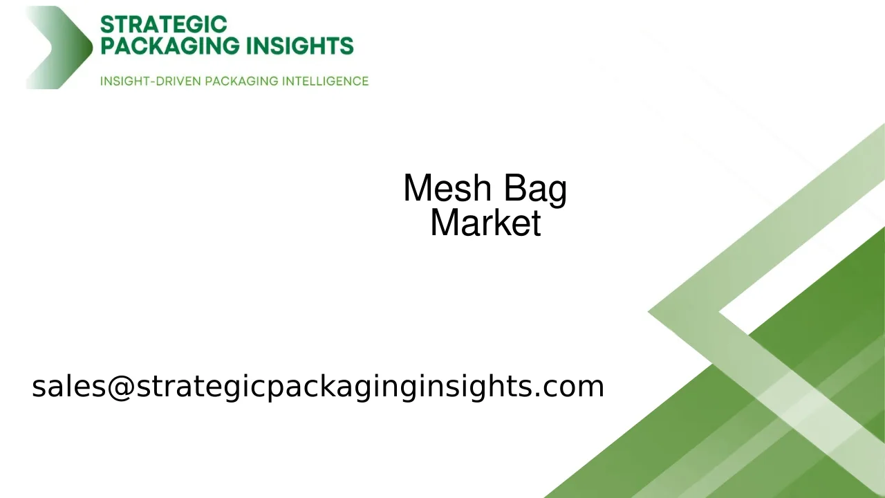 Mesh Bag Market Size, Future Growth and Forecast 2033