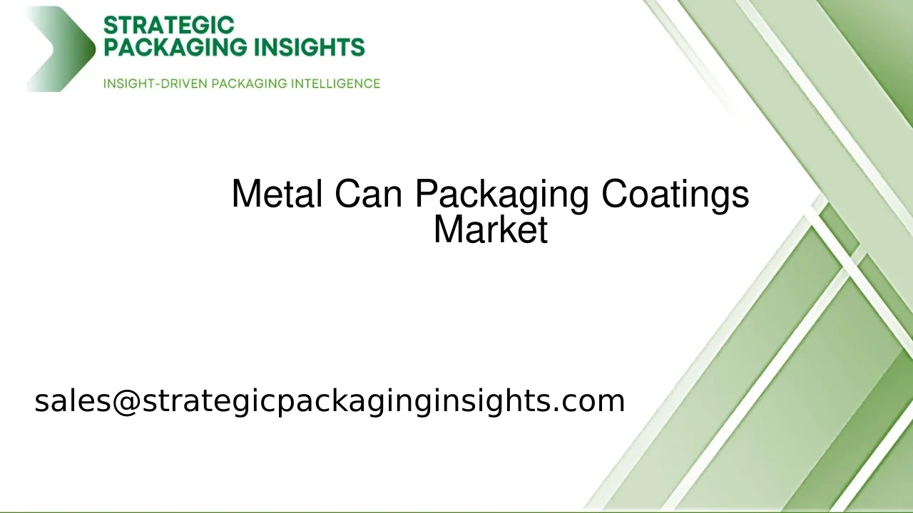 Metal Can Packaging Coatings Market Size, Future Growth and Forecast 2033