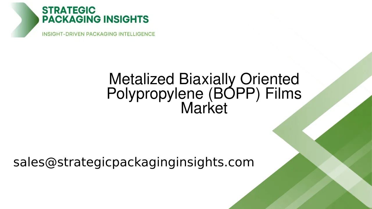 Metalized Biaxially Oriented Polypropylene (BOPP) Films Market Size, Future Growth and Forecast 2033