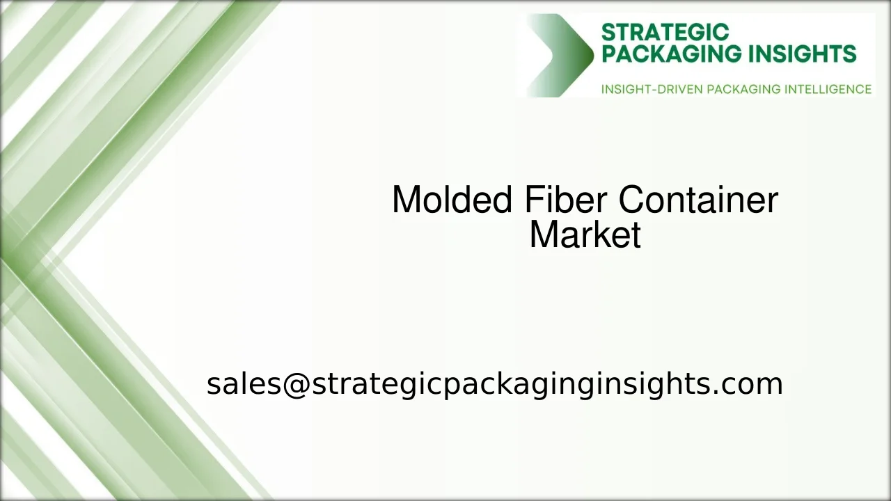 Molded Fiber Container Market Size, Future Growth and Forecast 2033