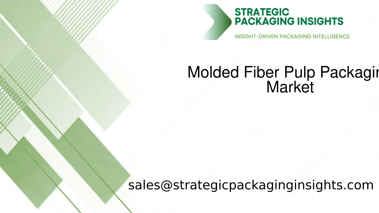 Molded Fiber Pulp Packaging Market Size, Future Growth and Forecast 2033