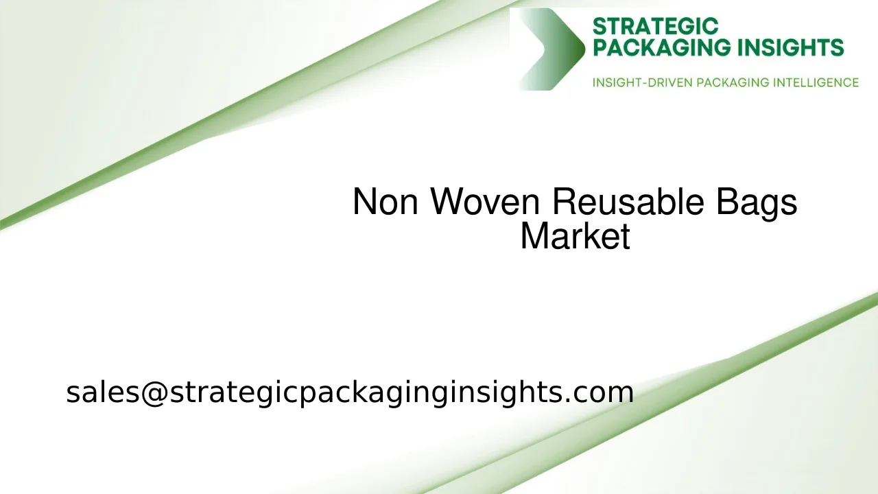 Non Woven Reusable Bags Market Size, Future Growth and Forecast 2033