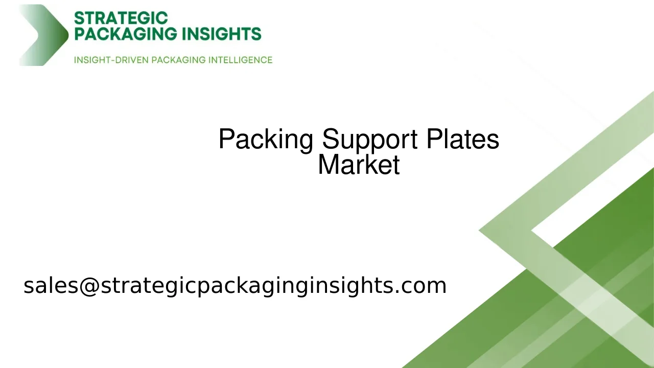 Packing Support Plates Market Size, Future Growth and Forecast 2033