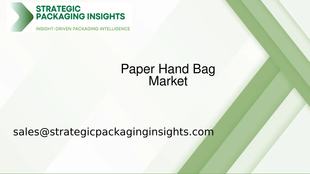 Paper Hand Bag Market Size, Future Growth and Forecast 2033