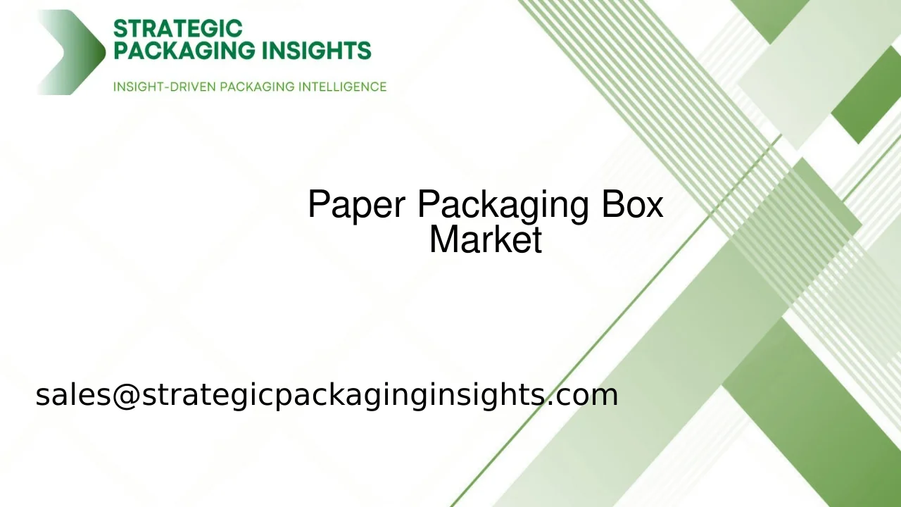 Paper Packaging Box Market Size, Future Growth and Forecast 2033