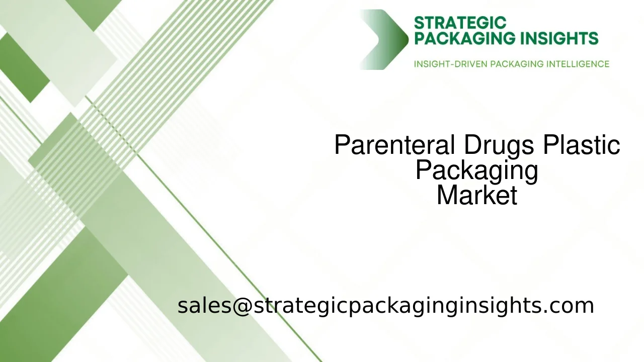 Parenteral Drugs Plastic Packaging Market Size, Future Growth and Forecast 2033