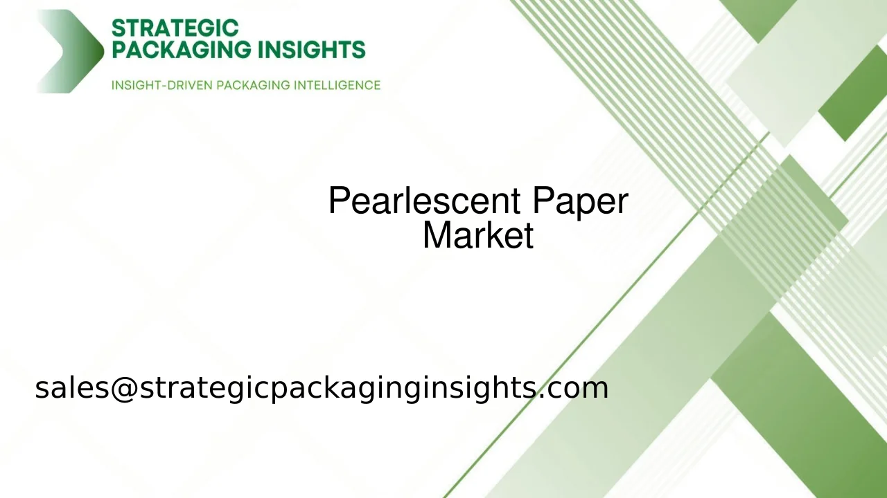 Pearlescent Paper Market Size, Future Growth and Forecast 2033
