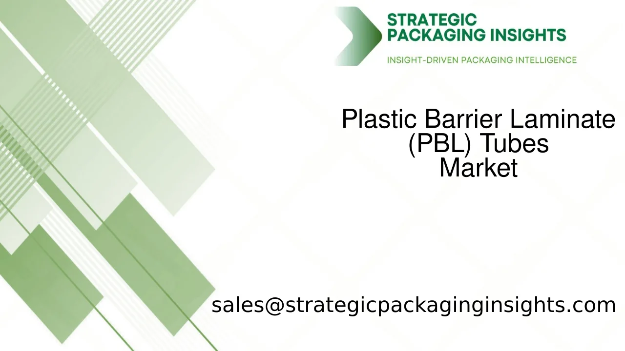 Plastic Barrier Laminate (PBL) Tubes Market Size, Future Growth and Forecast 2033