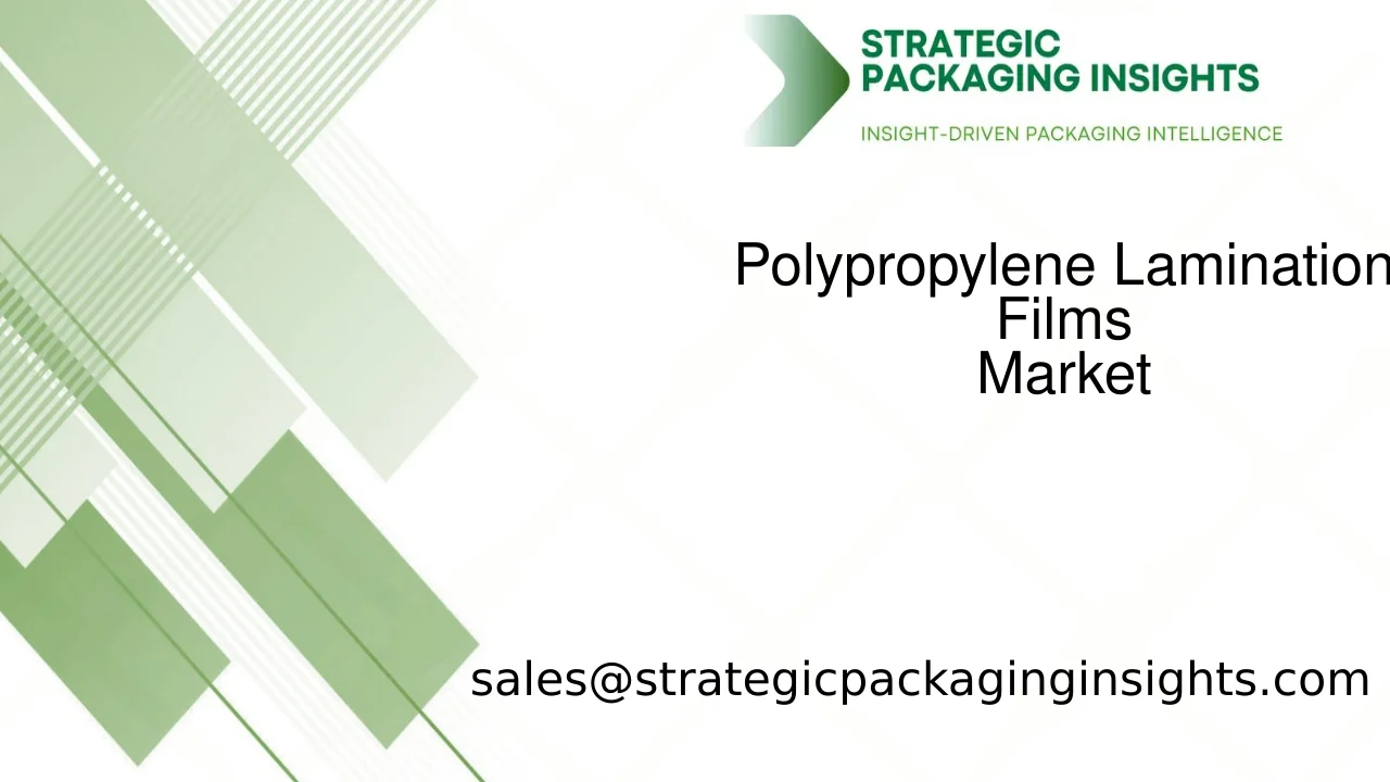Polypropylene Lamination Films Market Size, Future Growth and Forecast 2033
