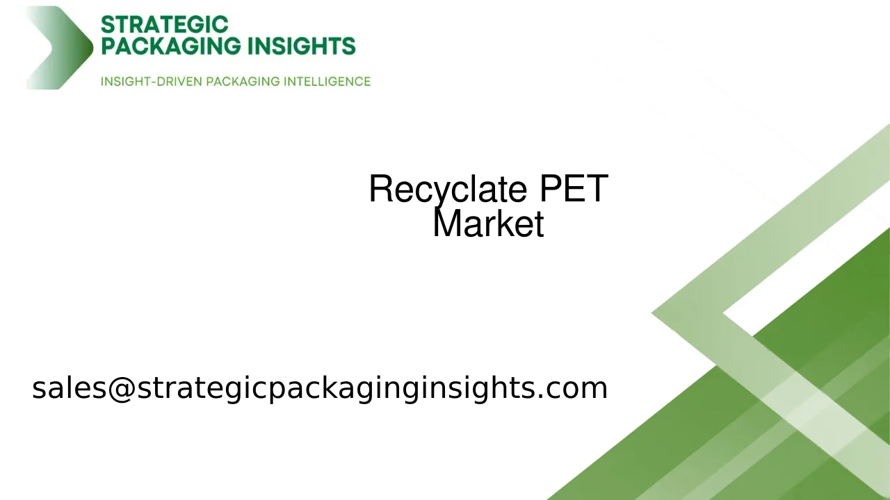 Recyclate PET Market Size, Future Growth and Forecast 2033