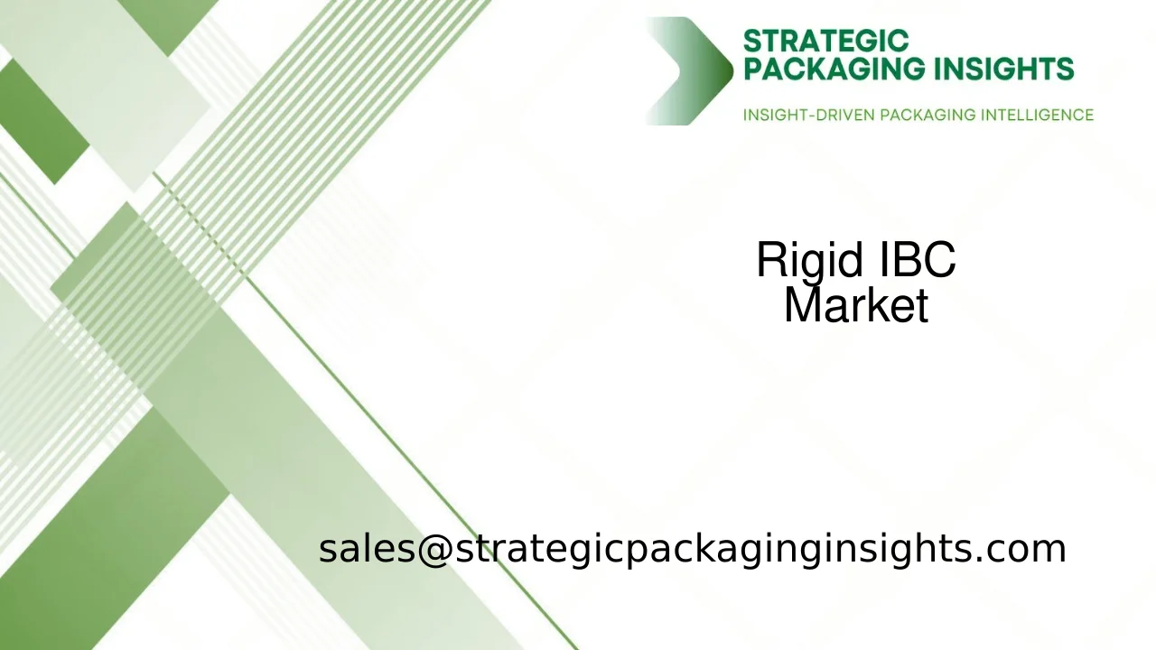Rigid IBC Market Size, Future Growth and Forecast 2033