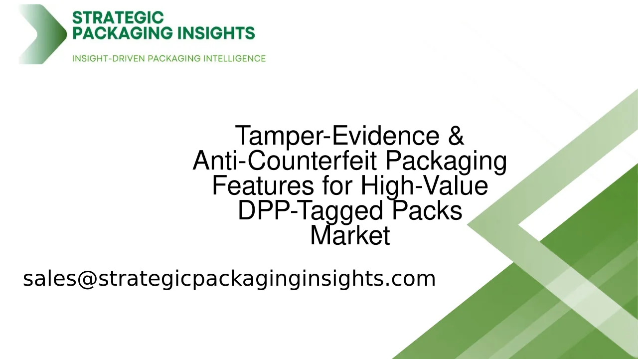 Tamper-Evidence & Anti-Counterfeit Packaging Features for High-Value DPP-Tagged Packs Market Size, Future Growth and Forecast 2033