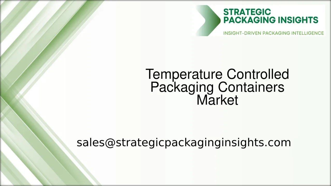 Temperature Controlled Packaging Containers Market Size, Future Growth and Forecast 2033