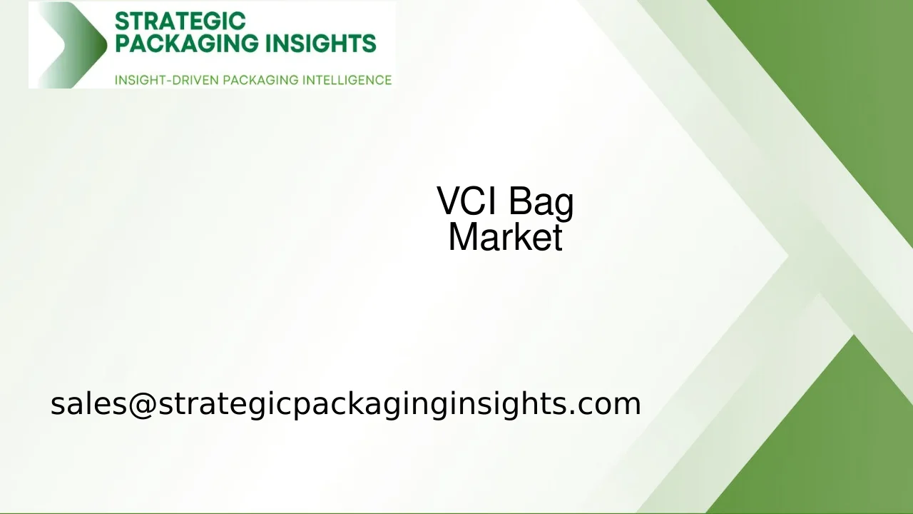 VCI Bag Market Size, Future Growth and Forecast 2033