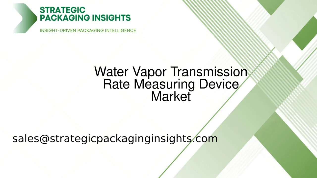Water Vapor Transmission Rate Measuring Device Market Size, Future Growth and Forecast 2033