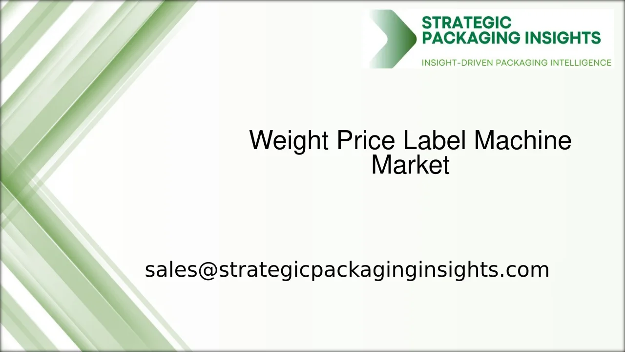 Weight Price Label Machine Market Size, Future Growth and Forecast 2033