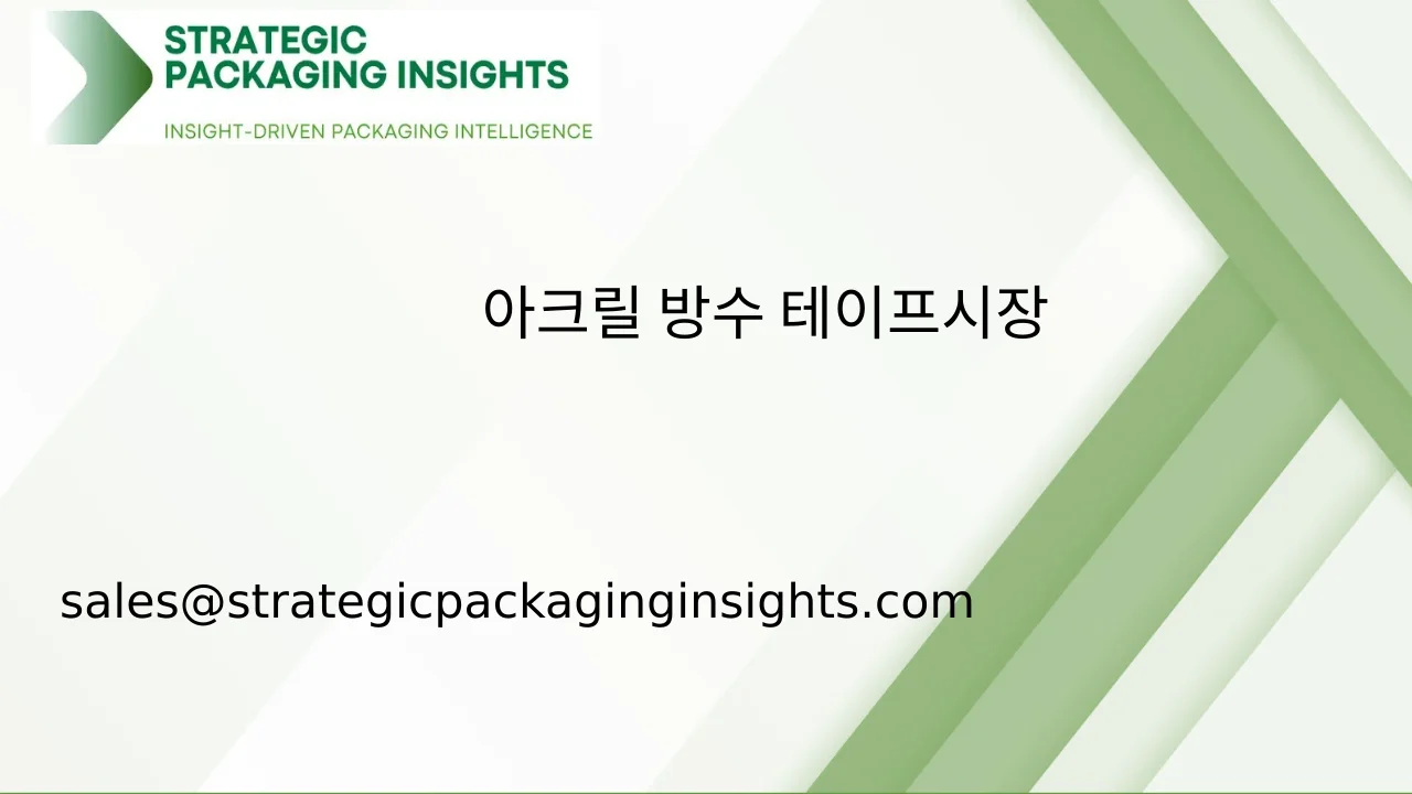 아크릴 방수 테이프 시장 규모, 미래 성장 및 예측 2033