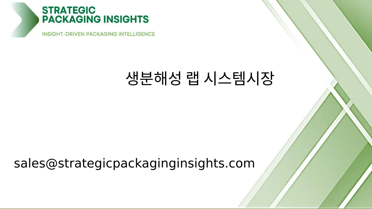 생분해성 랩 시스템 시장 규모, 미래 성장 및 예측 2033