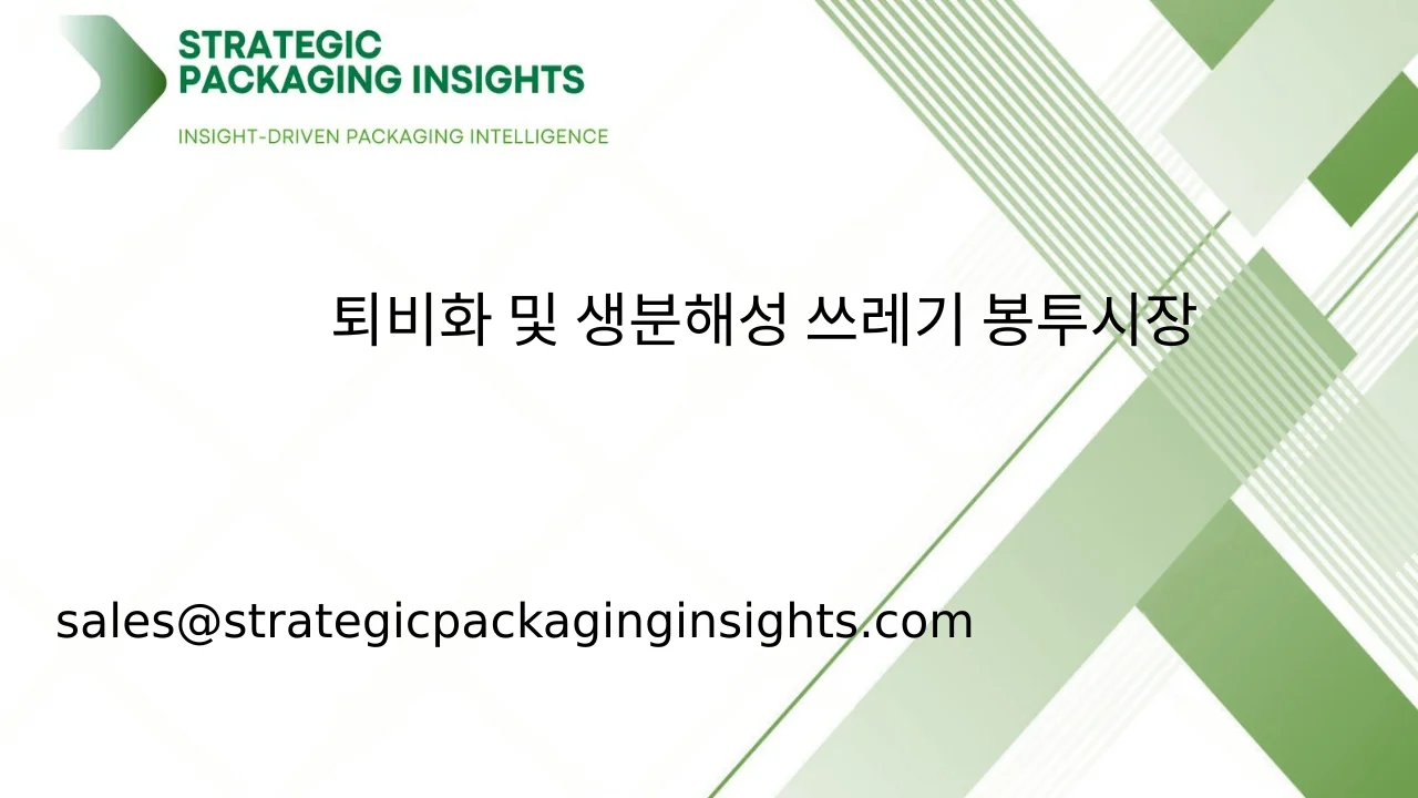 퇴비화 및 생분해성 쓰레기 봉투 시장 규모, 미래 성장 및 예측 2033