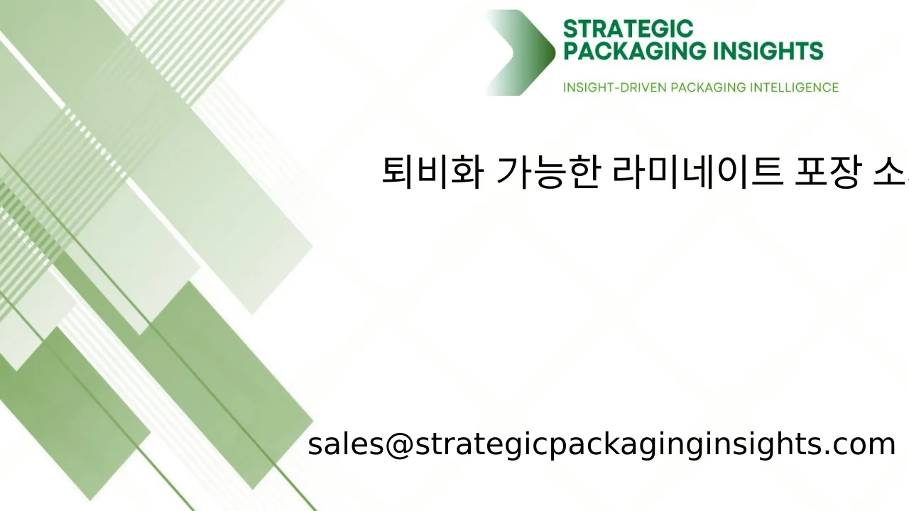 퇴비화 가능한 라미네이트 포장 소재 시장 규모, 미래 성장 및 예측 2033