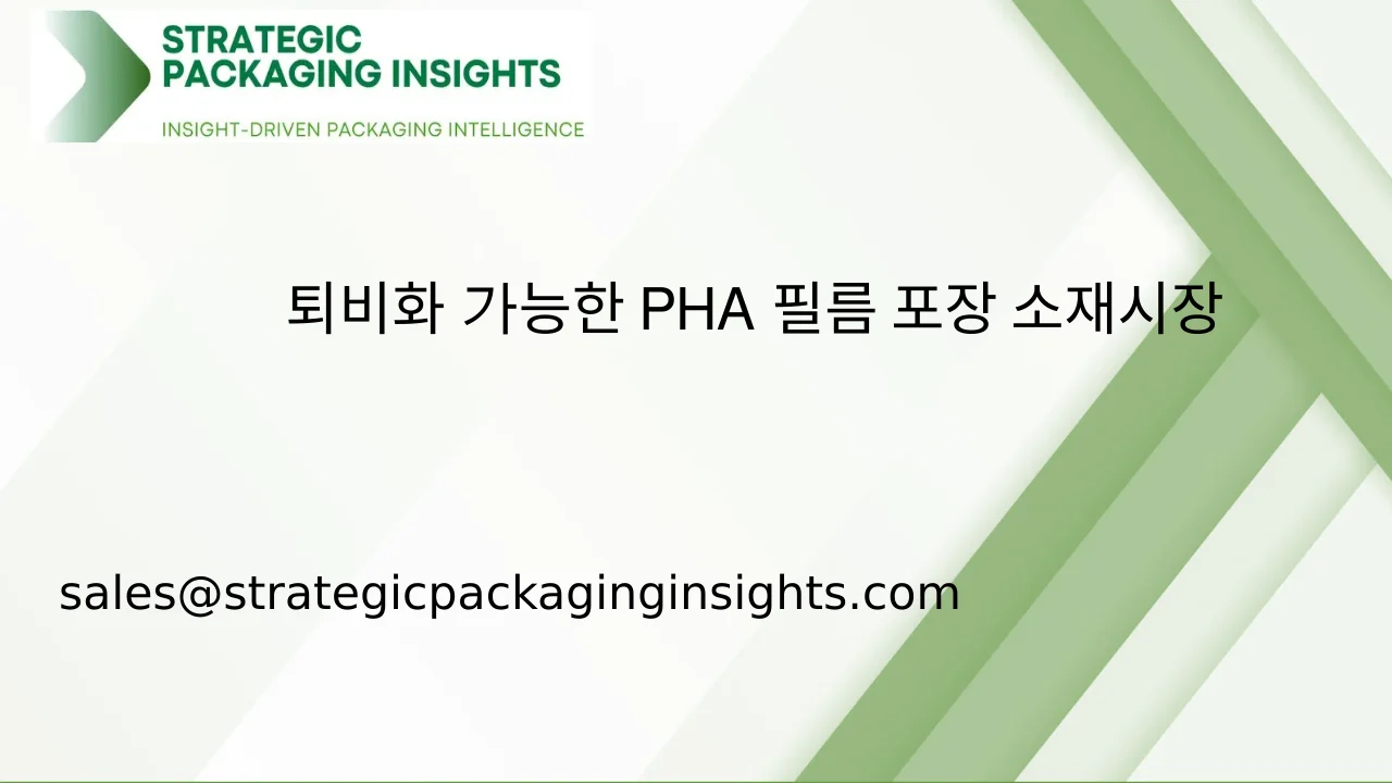 퇴비화 가능한 PHA 필름 포장 소재 시장 규모, 미래 성장 및 예측 2033