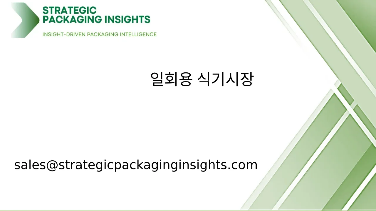 일회용 식기 시장 규모, 미래 성장 및 예측 2033