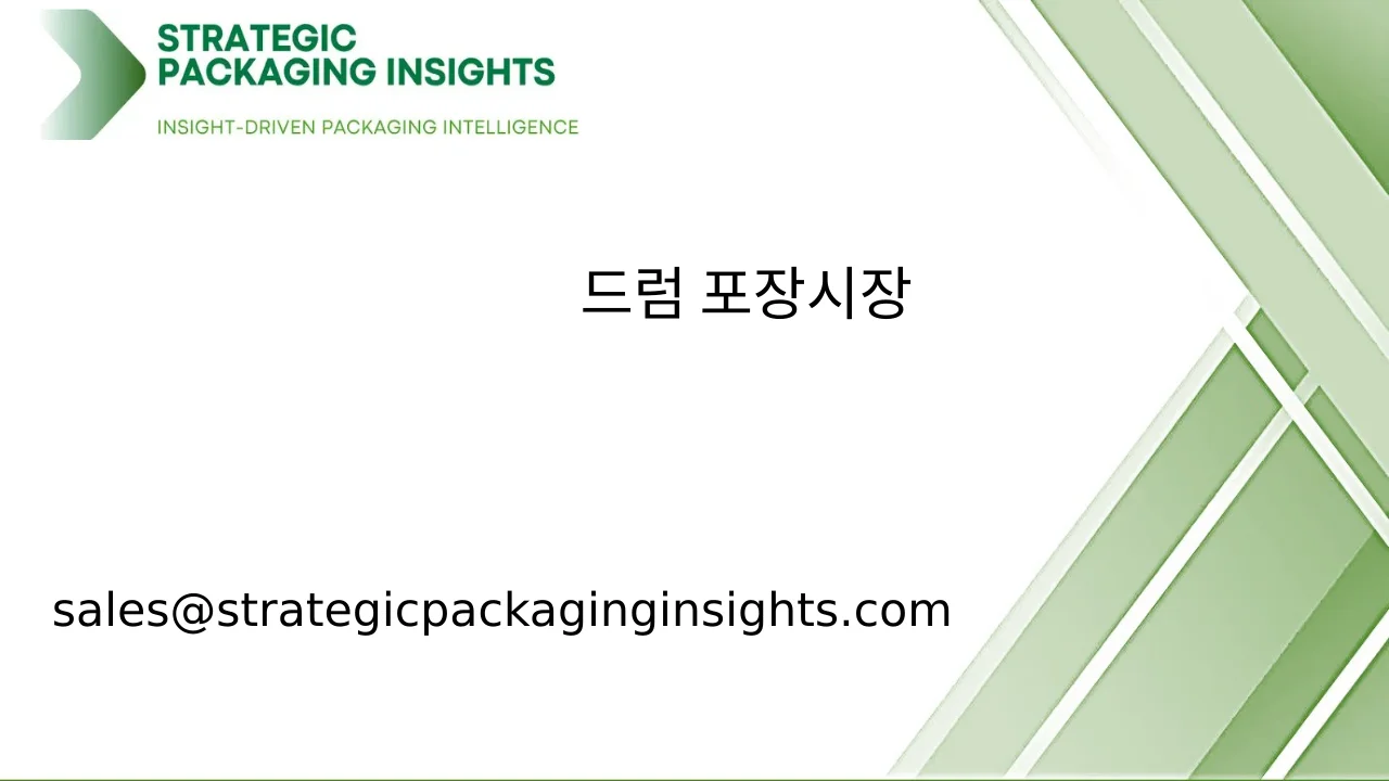 드럼 포장 시장 규모, 미래 성장 및 예측 2033