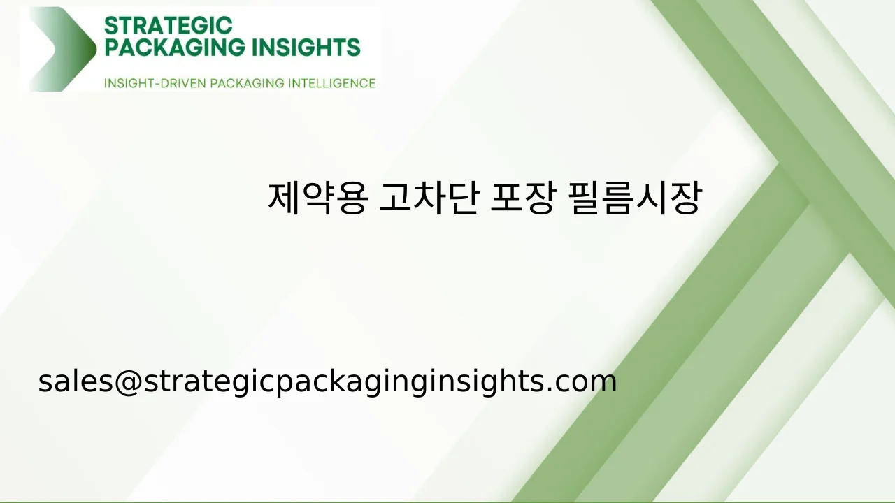 제약용 고차단 포장 필름 시장 규모, 미래 성장 및 예측 2033