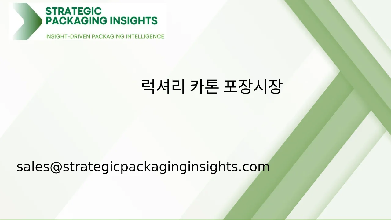 럭셔리 카톤 포장 시장 규모, 미래 성장 및 예측 2033