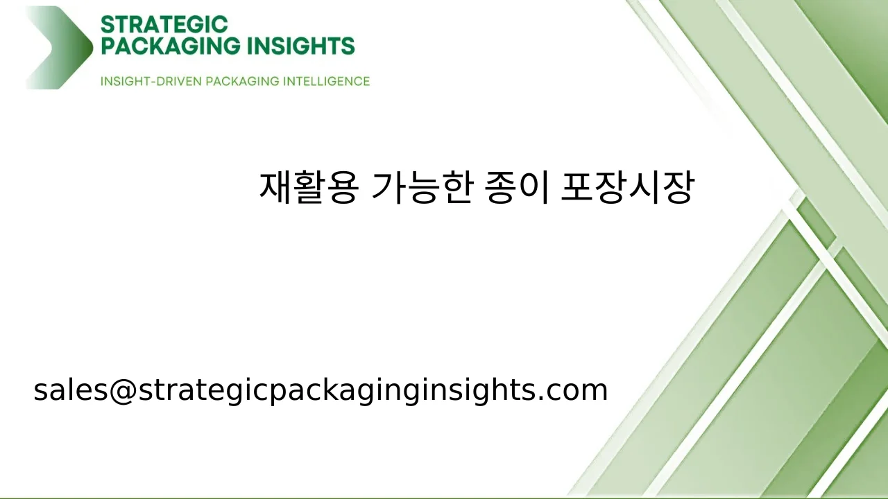 재활용 가능한 종이 포장 시장 규모, 미래 성장 및 예측 2033