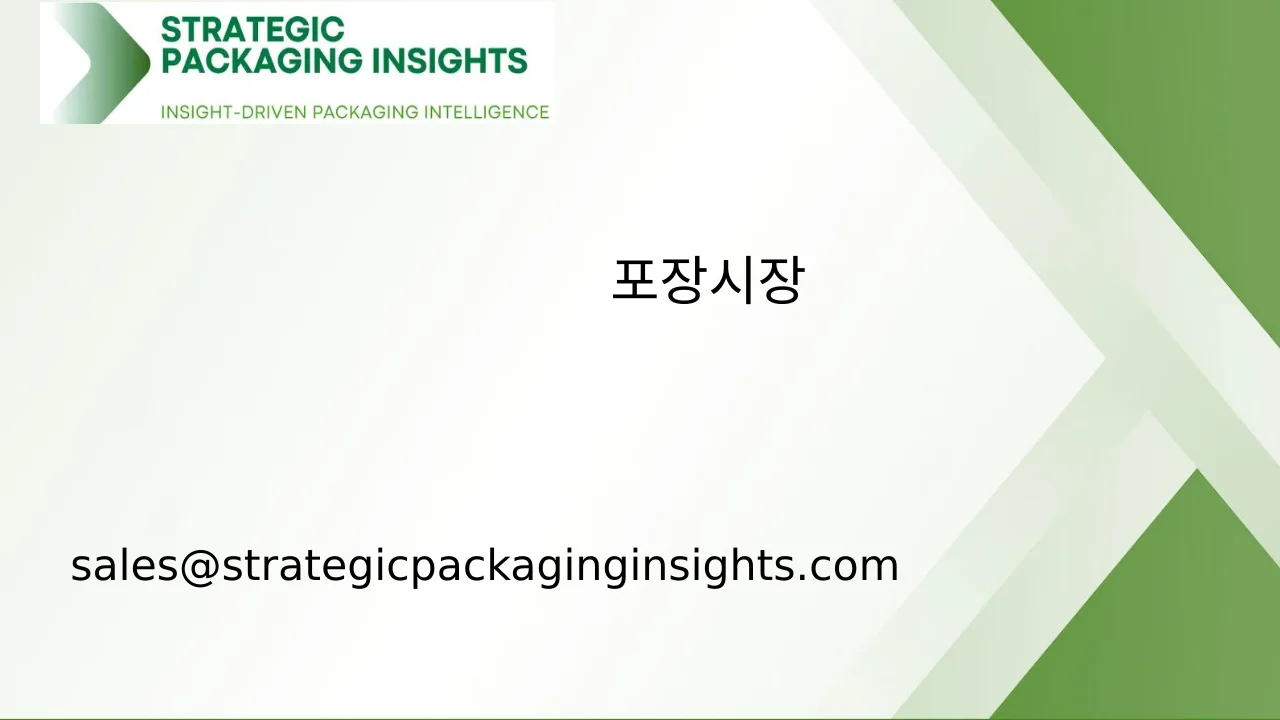 포장 시장 규모, 미래 성장 및 예측 2033