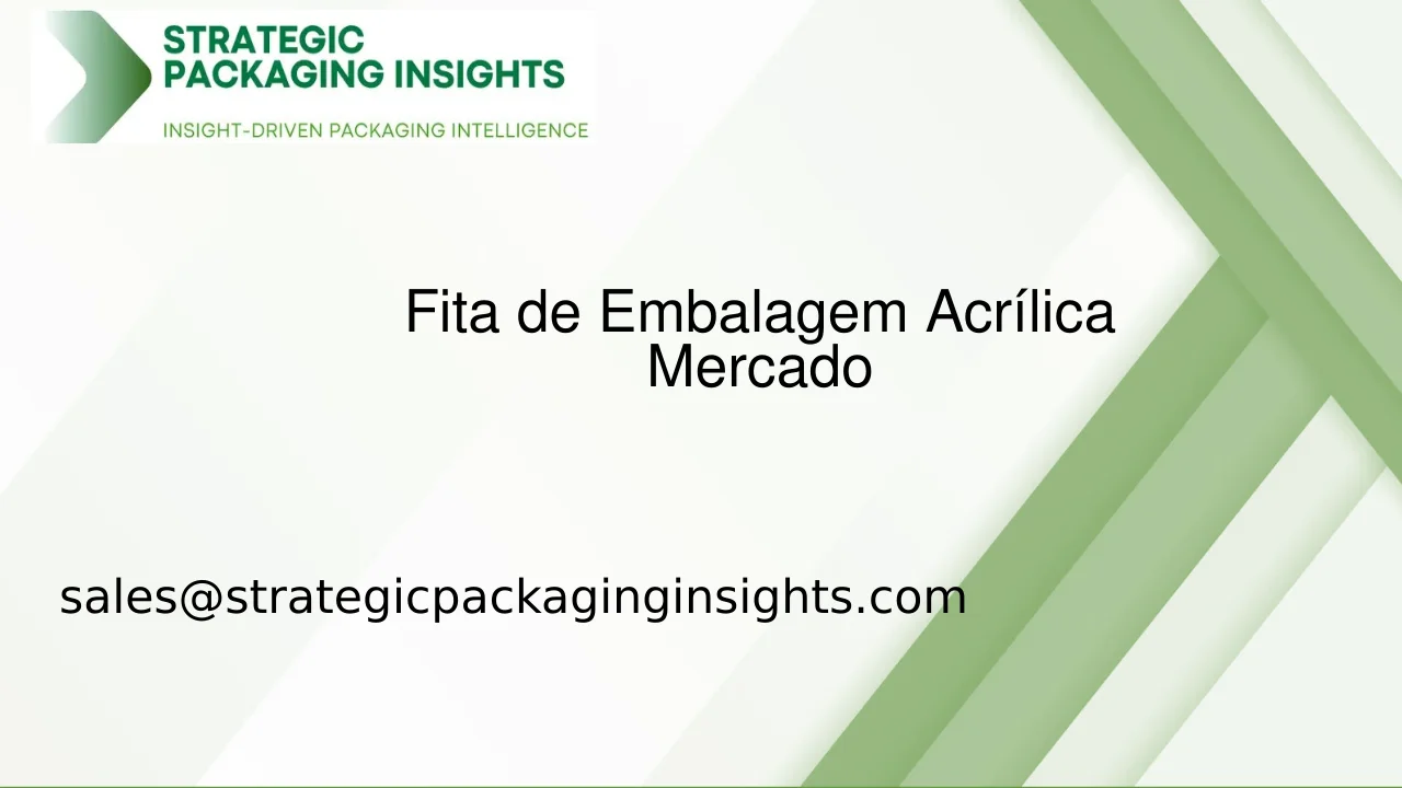 Tamanho do Mercado de Fita de Embalagem Acrílica, Crescimento Futuro e Previsão 2033