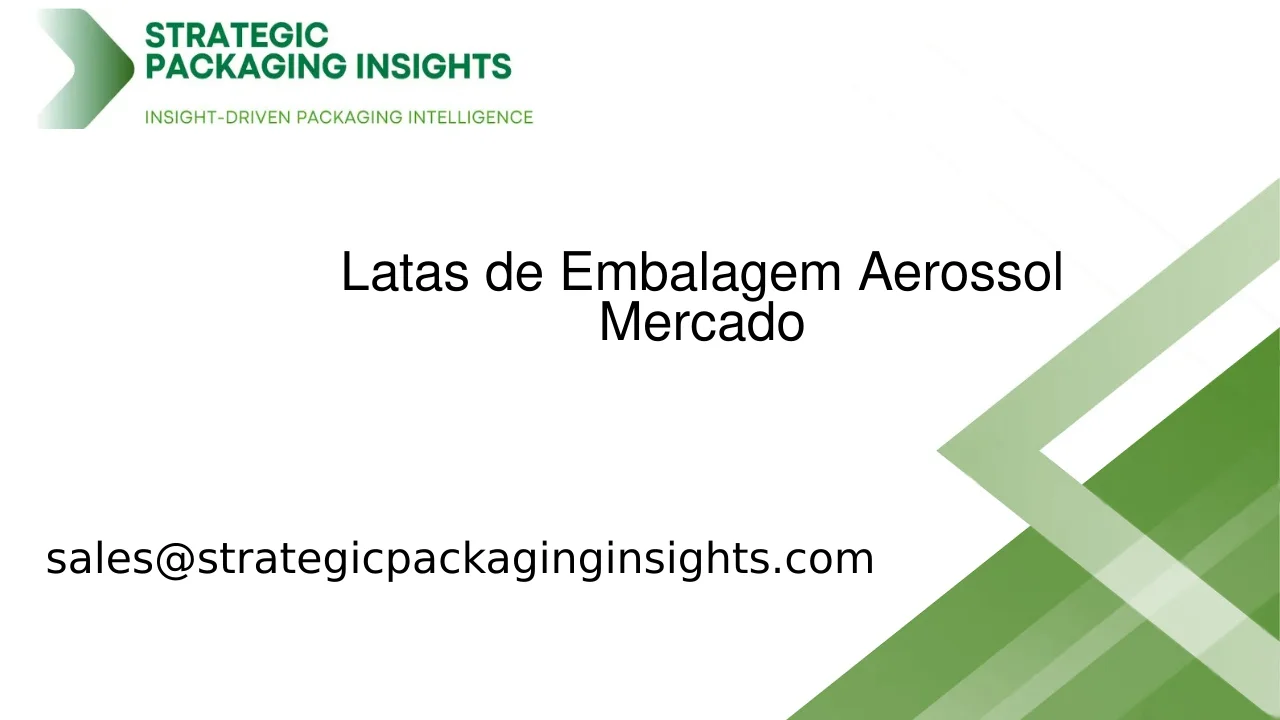 Tamanho do Mercado de Latas de Embalagem Aerossol, Crescimento Futuro e Previsão 2033