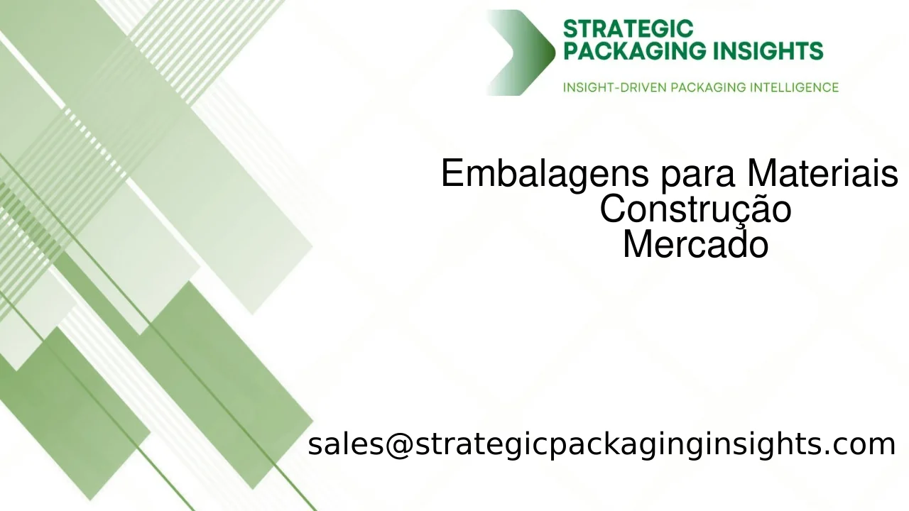 Tamanho do Mercado de Embalagens para Materiais de Construção, Crescimento Futuro e Previsão 2033