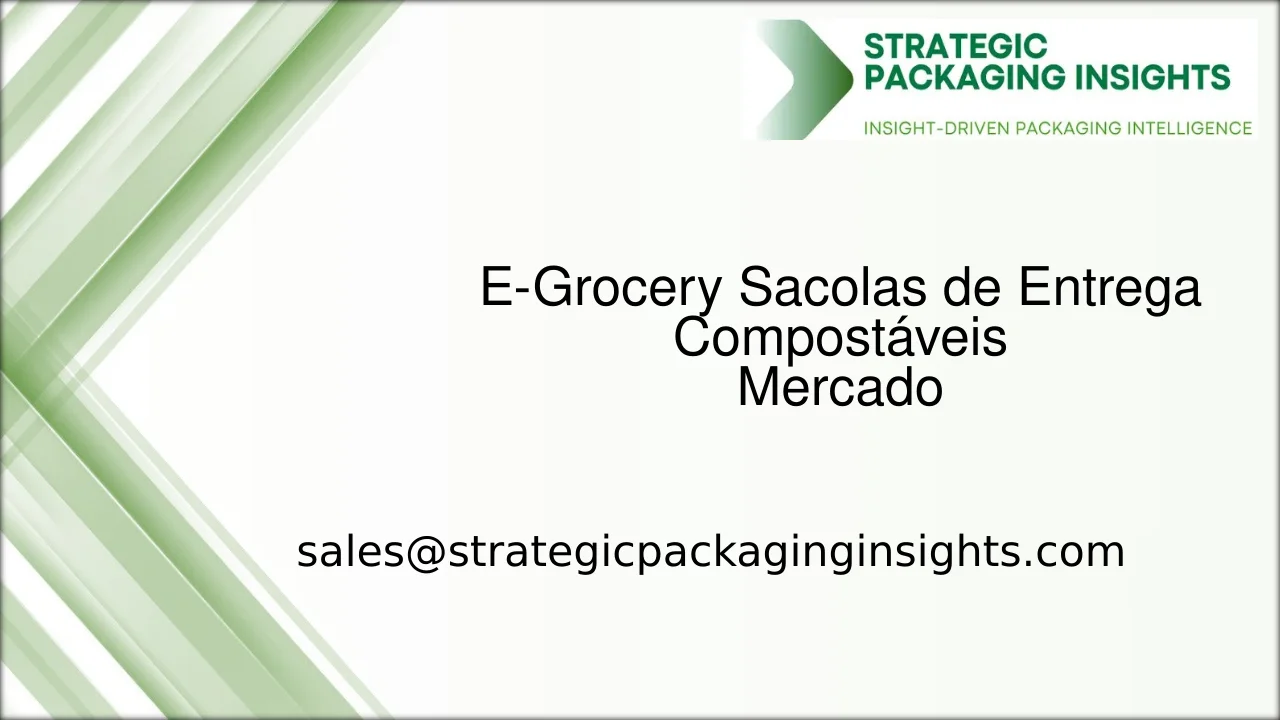Tamanho do Mercado de Sacolas de Entrega Compostáveis para E-Grocery, Crescimento Futuro e Previsão 2033