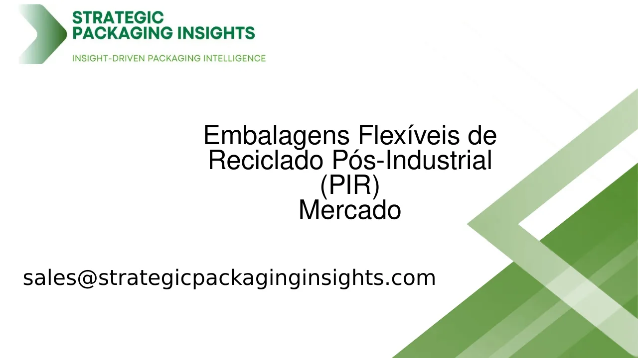 Tamanho do Mercado de Embalagens Flexíveis de Reciclado Pós-Industrial (PIR), Crescimento Futuro e Previsão 2033